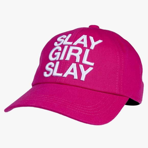 🩷 NWT! Unisex Embroidered Slay Girl Slay Pink Hat - Picture 2 of 11